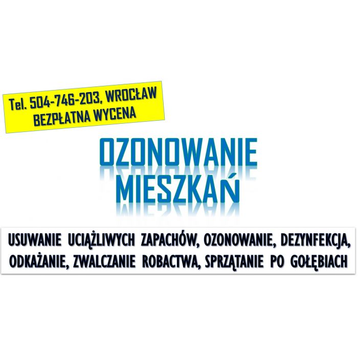 Oczyszczanie powietrza, Wrocław, tel. 504-746-203, ozonowanie mieszkań, cena