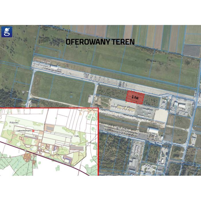 Działka 1 ha przy autostradzie A4 MPZP