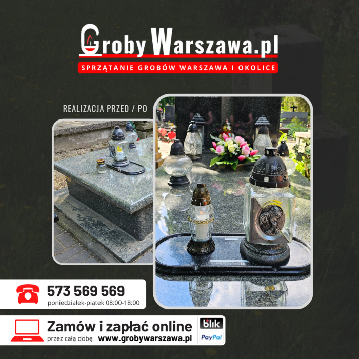 Sprzątanie grobów Pruszków, opieka nad grobami - tel. 573 569 569