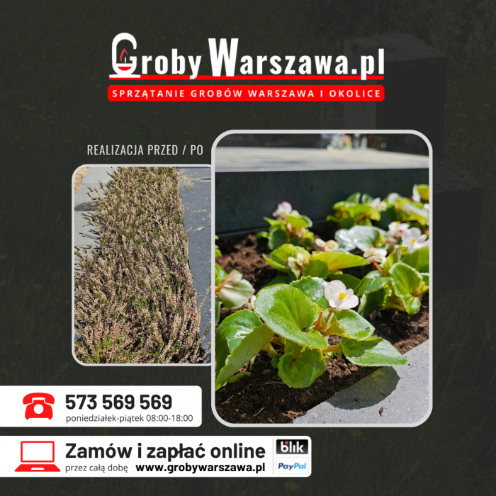 Sprzątanie grobów Pruszków, opieka nad grobami - tel. 573 569 569