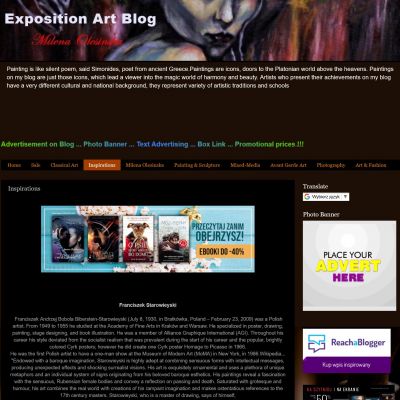 Exposition Art Blog - Reklama na Blogu