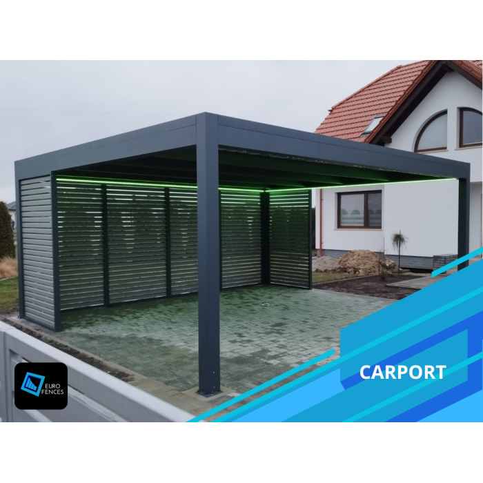 Carport aluminiowy na wymiar! Euro Fences Producent Bezpłatna wycena!