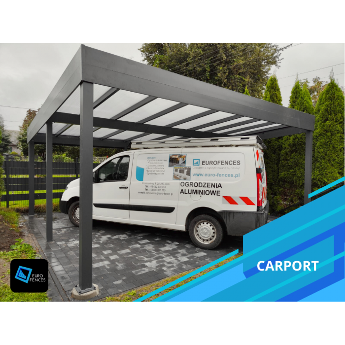 Carport aluminiowy na wymiar! Euro Fences Producent Bezpłatna wycena!