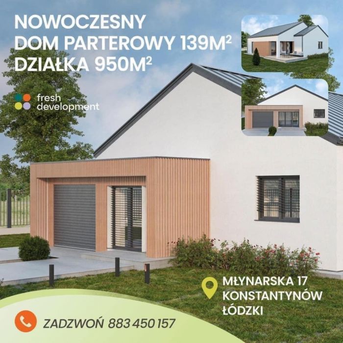 Nowoczesny Dom w Konstantynowie Łódzkim