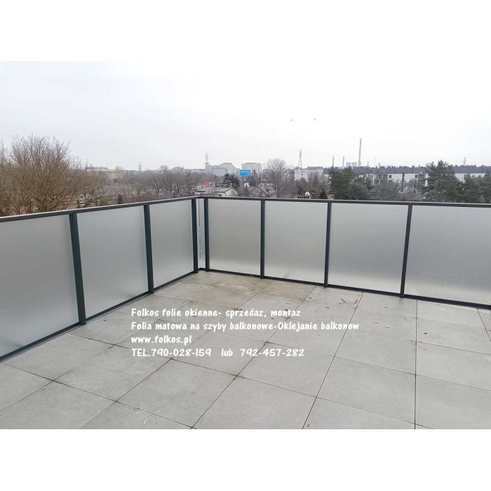 Folie na balkony Ursynów- Folie na szklane szyby balustrad- Oklejamy balkony Ursynów Wawa