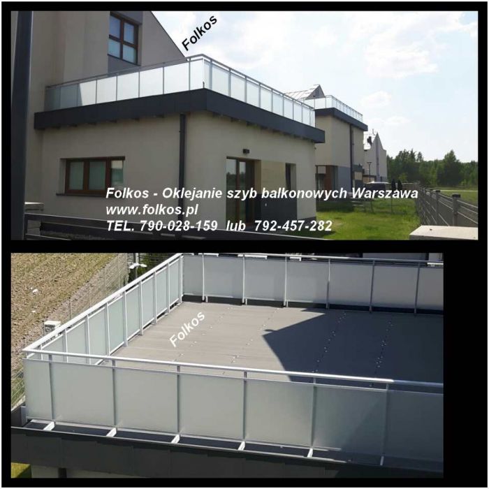 Folie na balkony Ursynów- Folie na szklane szyby balustrad- Oklejamy balkony Ursynów Wawa