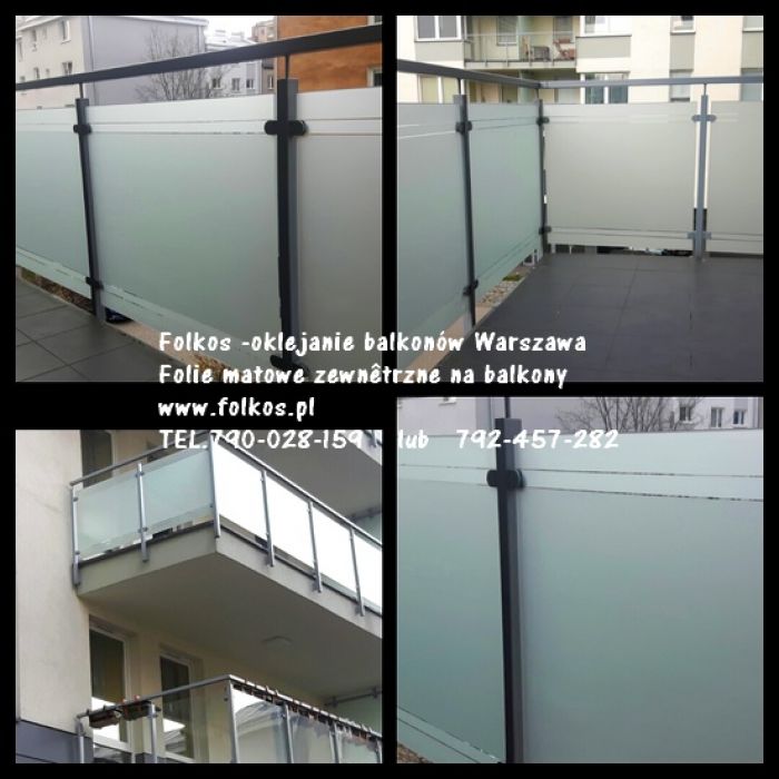 Folie na balkon Warszawa Wola -Oklejamy balkony Warszawa