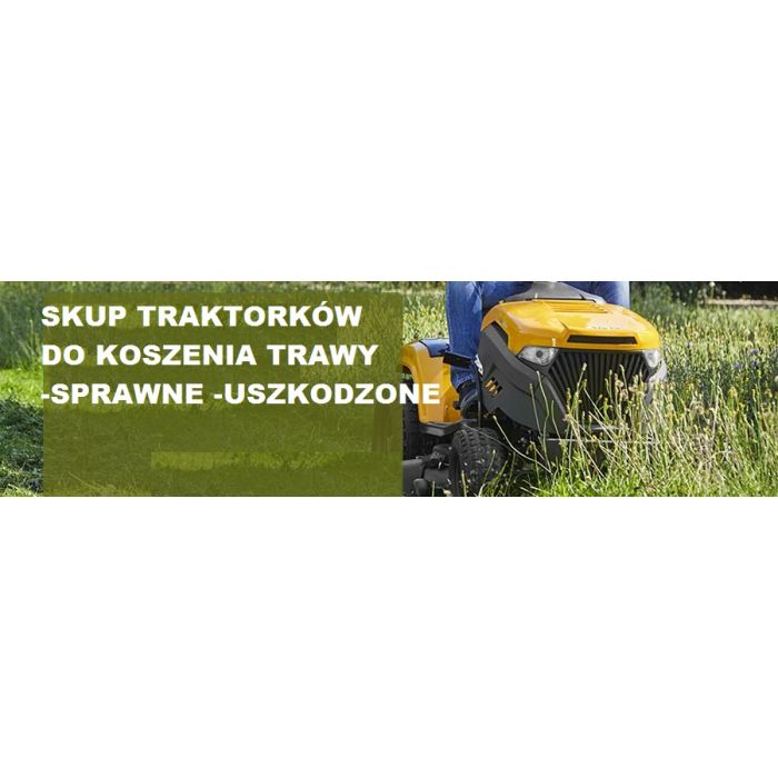 SKUP TRAKTORKÓW DO KOSZENIA TRAWY POJAZDÓW KOMUNALNYCH TRAKTORKI