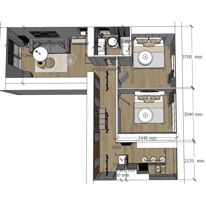 Sprzedam 3 pokojowe mieszkanie 68,62m2 (pow. wg KW) w centrum Sopotu