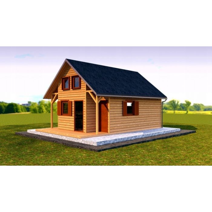 Domek drewniany letniskowy całoroczny 4m/5m 20mm