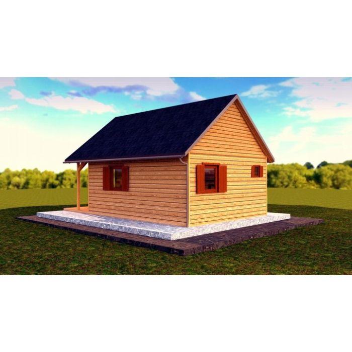 Domek drewniany letniskowy całoroczny 4m/5m 20mm