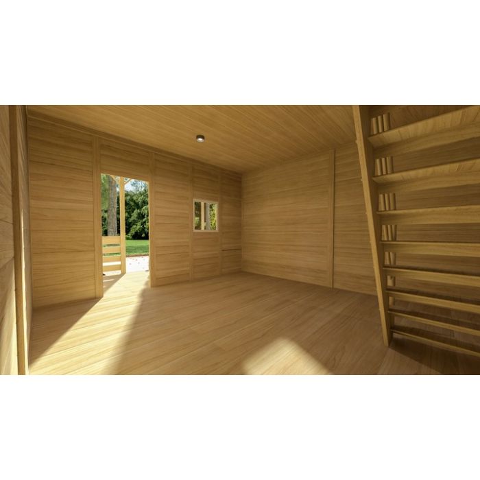 Domek drewniany letniskowy całoroczny 4m/5m 20mm