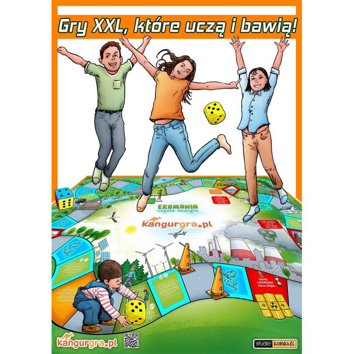 EKO GRY XXL dla dzieci OZE - czyste powietrze, energia, woda - ekologiczne gry