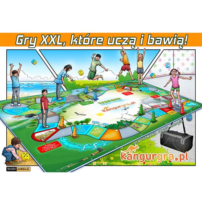 EKO GRY XXL dla dzieci OZE - czyste powietrze, energia, woda - ekologiczne gry
