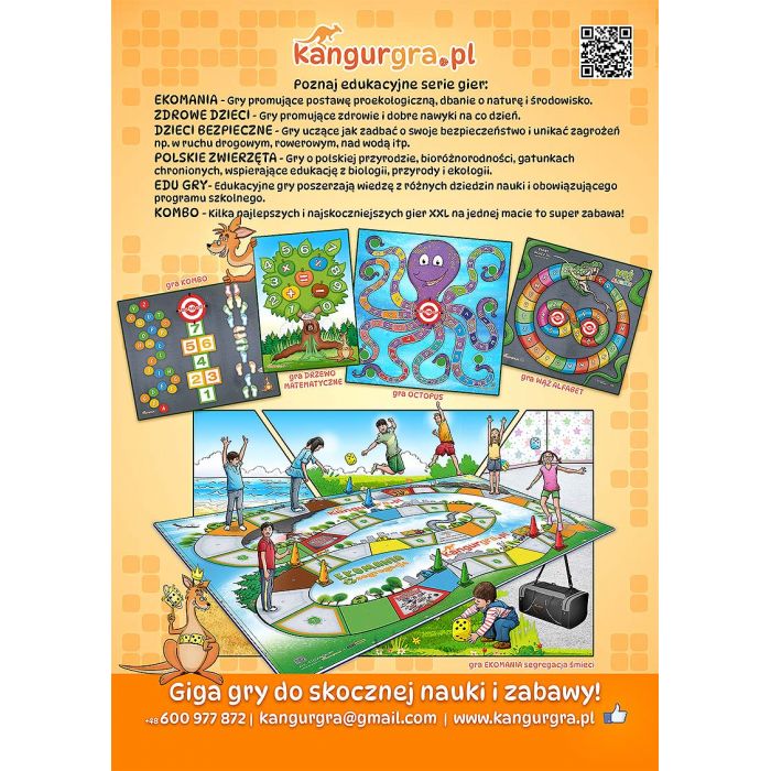 EKO GRY XXL dla dzieci OZE - czyste powietrze, energia, woda - ekologiczne gry