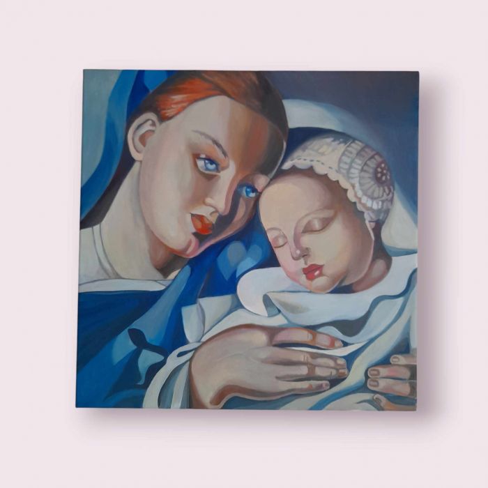 Tamara Łempicka- obraz Madre com Bambino / Matka z dzieckiem