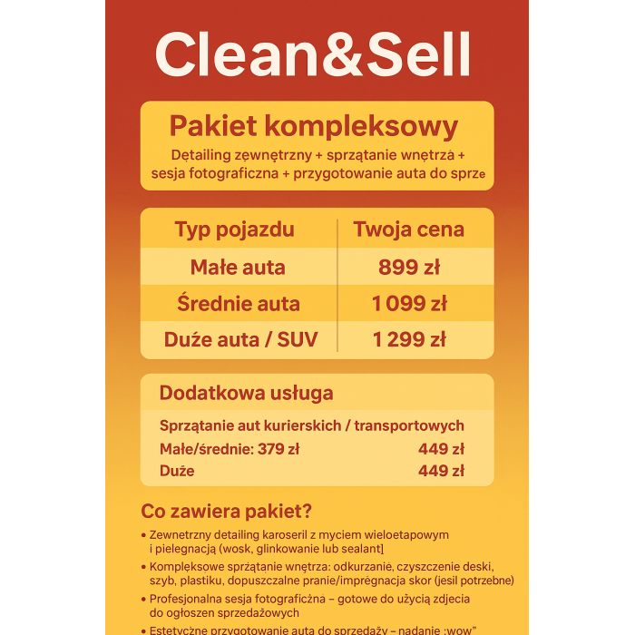 Clean&Sell pomagamy przygotować auto do sprzedaży