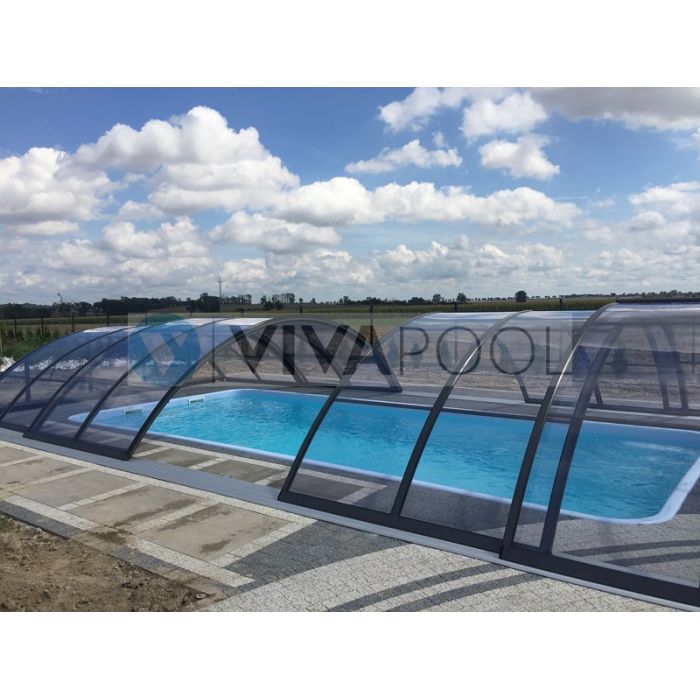 ZADASZENIE BASENOWE KLASIK CLEAR C 10,73 X 5,15 X 1,55 ALBIXON BOX
