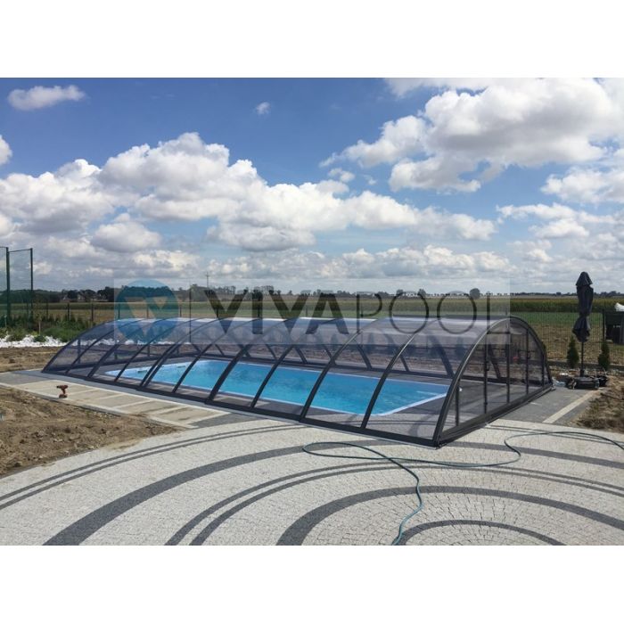 ZADASZENIE BASENOWE KLASIK CLEAR C 10,73 X 5,15 X 1,55 ALBIXON BOX
