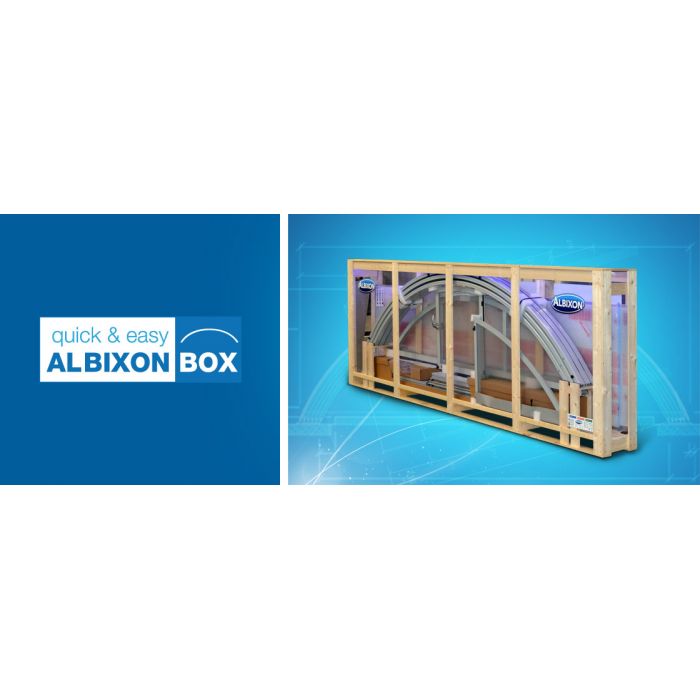 ZADASZENIE BASENOWE KLASIK CLEAR C 10,73 X 5,15 X 1,55 ALBIXON BOX