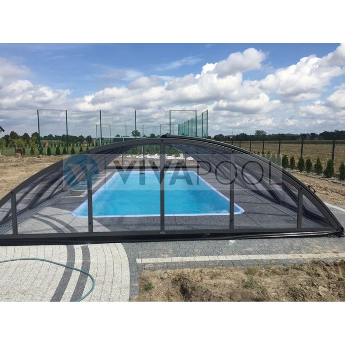 ZADASZENIE BASENOWE KLASIK CLEAR C 10,73 X 5,15 X 1,55 ALBIXON BOX