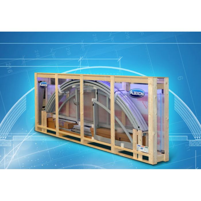 ZADASZENIE NA BASEN KLASIK CLEAR B 8,60 X 4,29 X 1,30 ALBIXON BOX Vivapool.pl