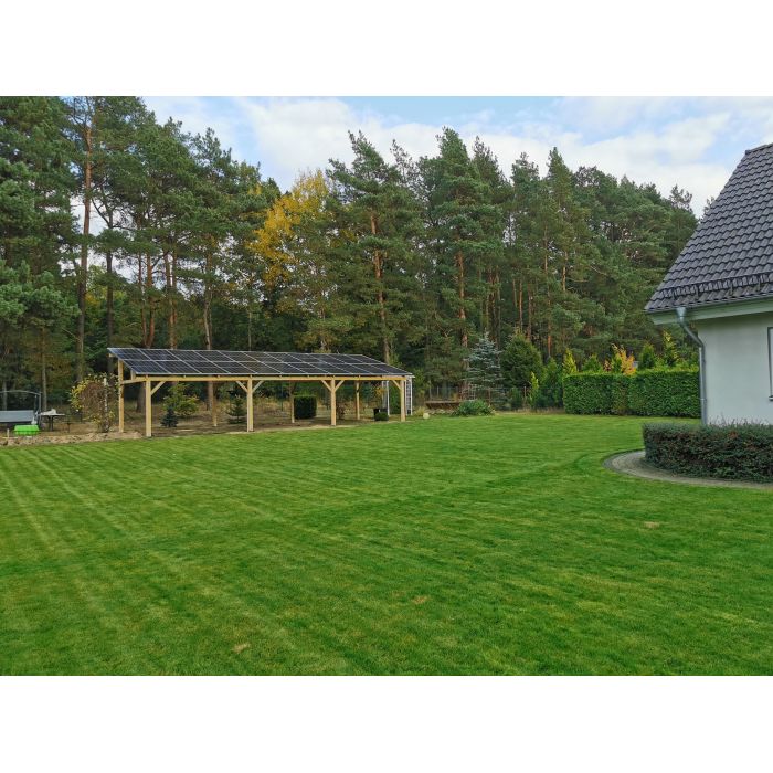 DREWNIANA WIATA FOTOWOLTAICZNA – 10,62 kWp + BATERIA 15 kWh