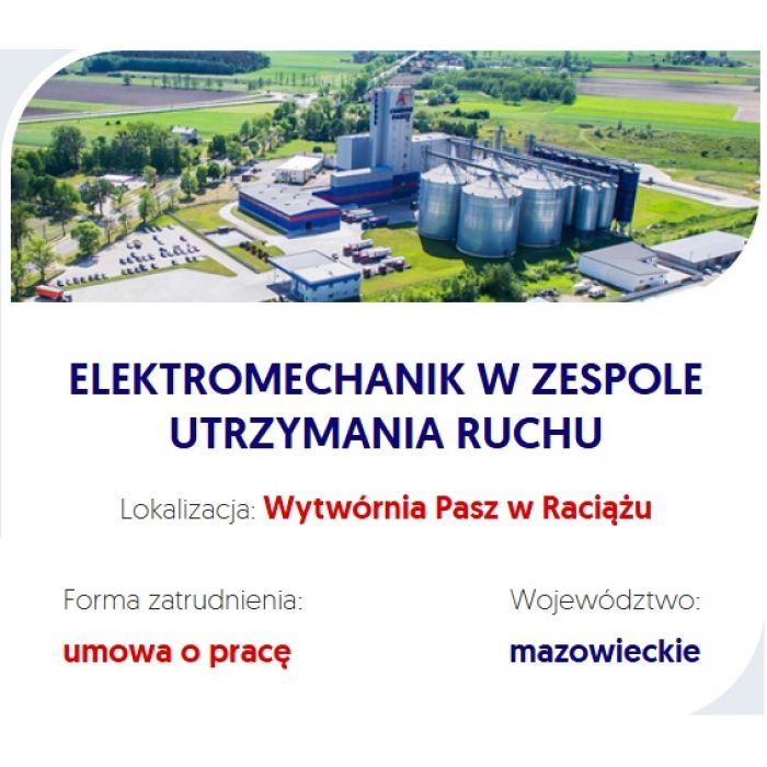 Elektromechanik w Zespole Utrzymania Ruchu