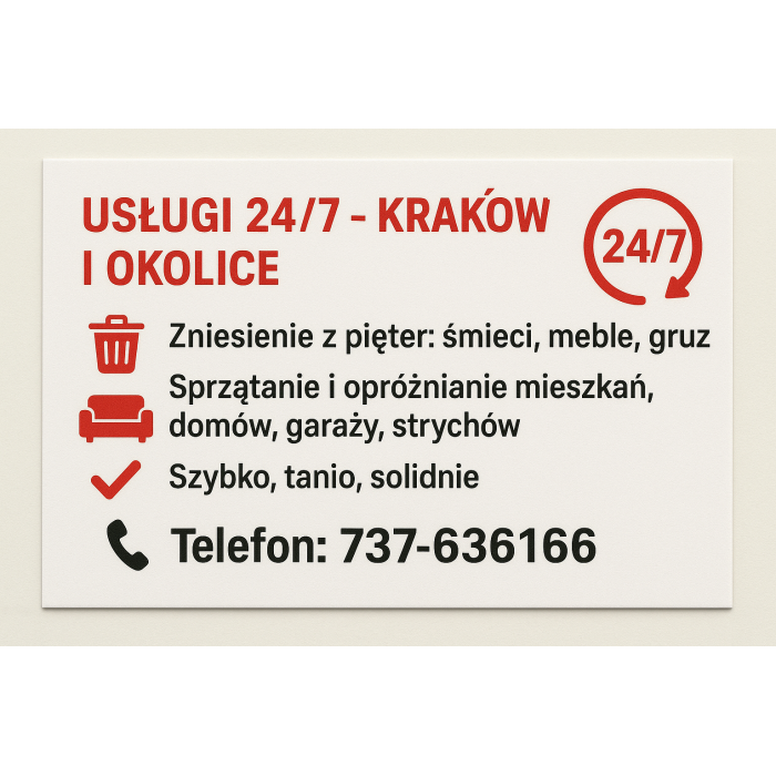 Usługi Kraków 24/7