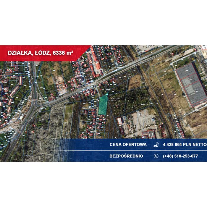 WZ na 19 segmentów lub 8 bliźniaków | Łódź, ul. Łomnicka 21 | TOP lokalizacja!