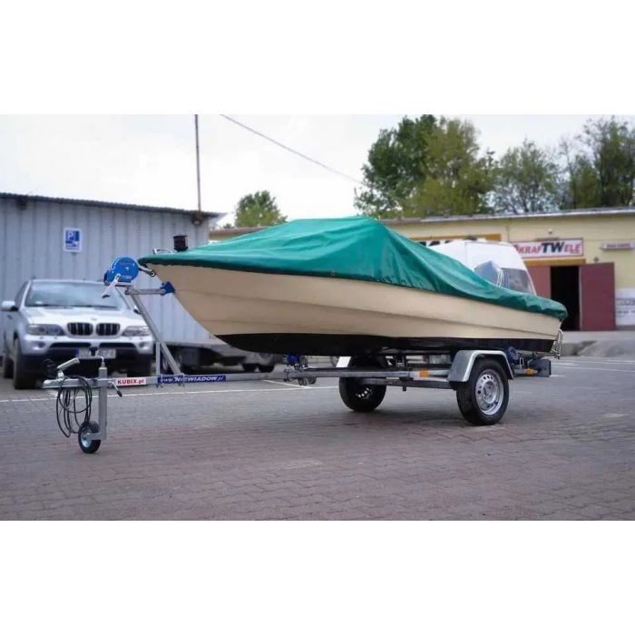 Łódź Motorowa Motorówka 40 KM Evinrude PRZYCZEPA Plandeka Bimini