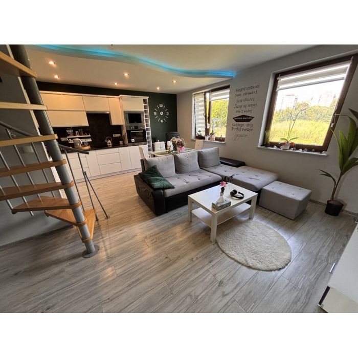 Nowoczesne mieszkanie w stylu Boho - Infiore Park Przemyśl , 47 m2 , Duży Taras, Dwupoziomowe