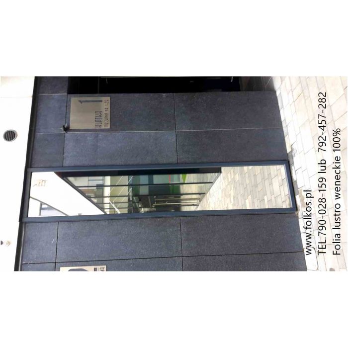 Lustro weneckie Warszawa - folia wenecka na okna , drzwi, witryny-Oklejamy