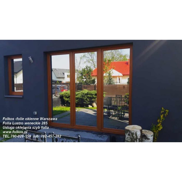 Lustro weneckie Warszawa - folia wenecka na okna , drzwi, witryny-Oklejamy