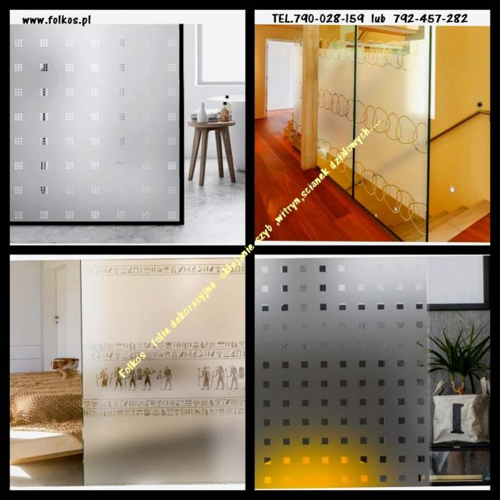 Folie matowe mrożone Warszawa - folia matowa mrożona na okna, drzwi, witryny