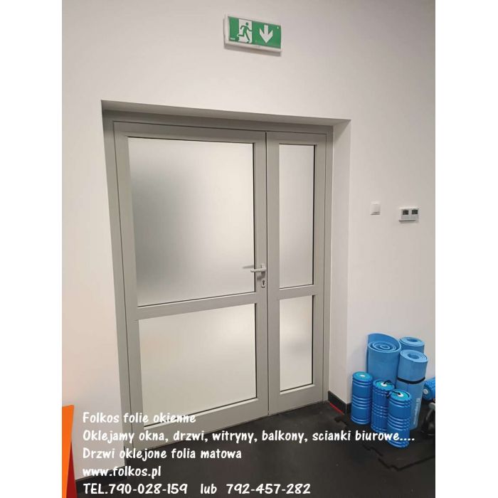 Folie matowe mrożone Warszawa - folia matowa mrożona na okna, drzwi, witryny