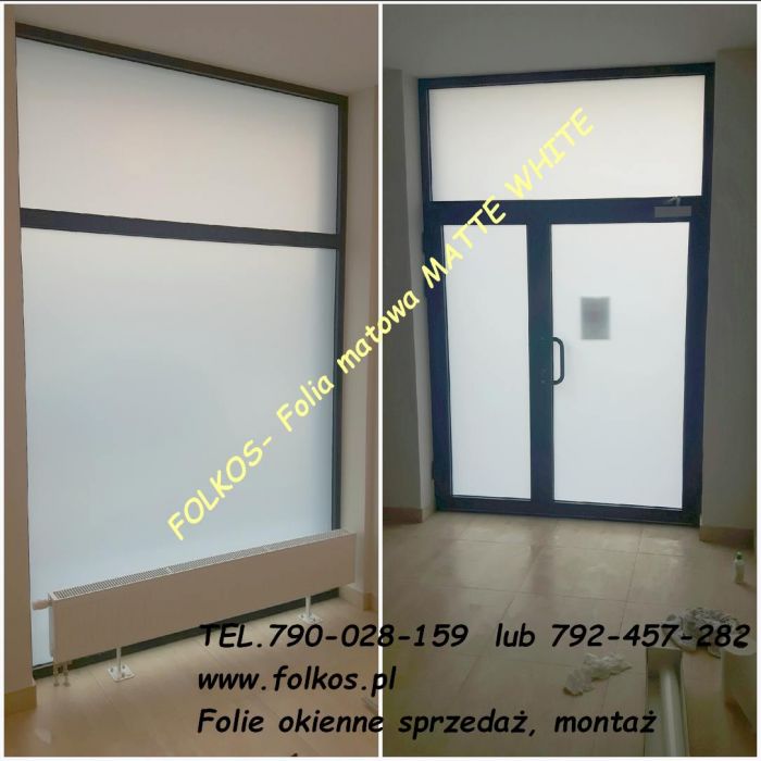 Folia matowa Warszawa - szerokość rolki 183cm - Folkos folie Warszawa