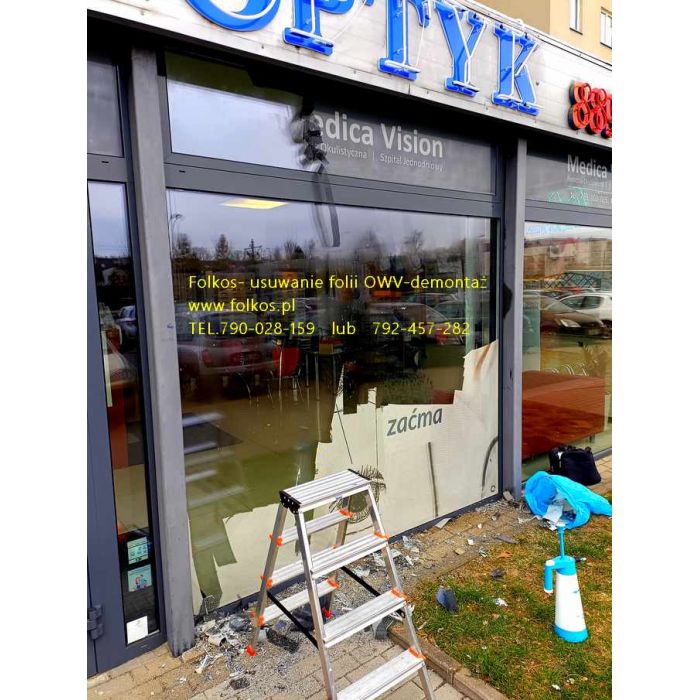 Pruszków folie okienne Folkos- Usługa oklejania szyb, oraz zrywania usuwania starej folii