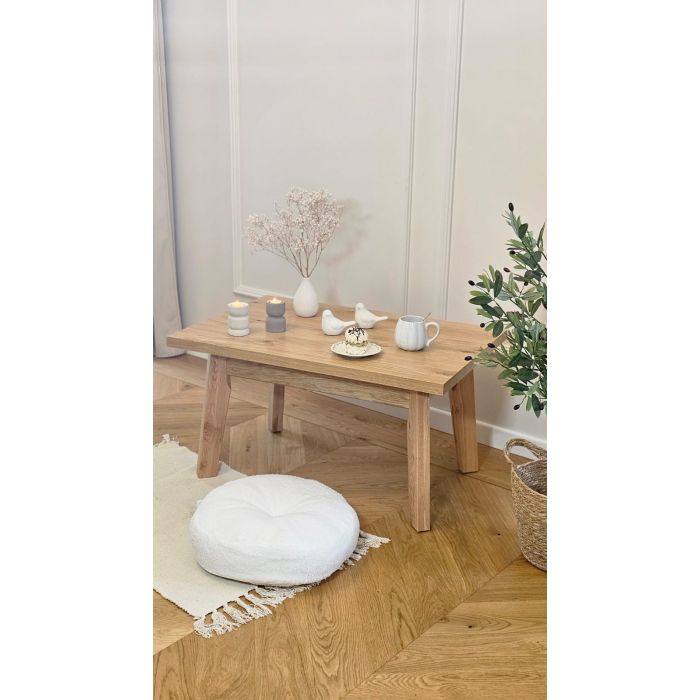 Stolik kawowy dębowy sękaty Rodos - Producent mebli