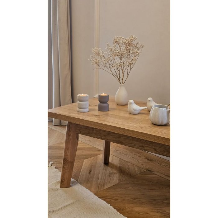 Stolik kawowy dębowy sękaty Rodos - Producent mebli