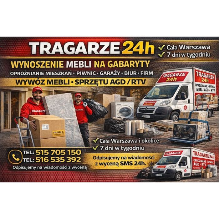 Opróżnianie Mieszkań, Piwnic,+ Wywóz Śmieci + Przeprowadzki | Warszawa i okolice