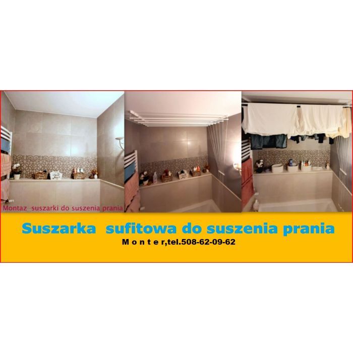 Monter SUSZARKI sufitowe.