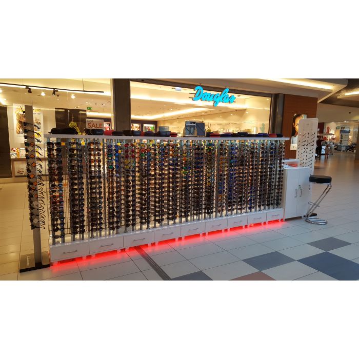 Stoisko handlowe na okulary – typu wyspa