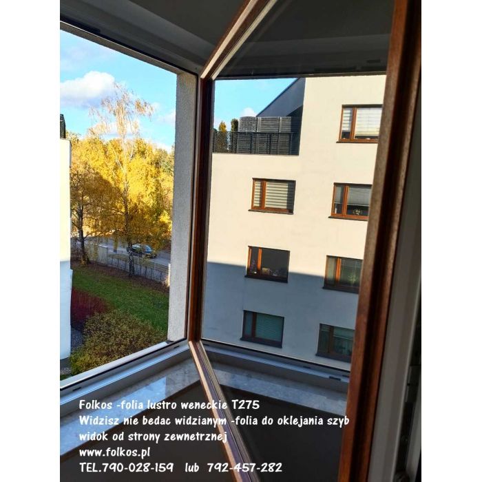 Lustro weneckie Warszawa - folia wenecka na okna , drzwi, witryny-Oklejamy