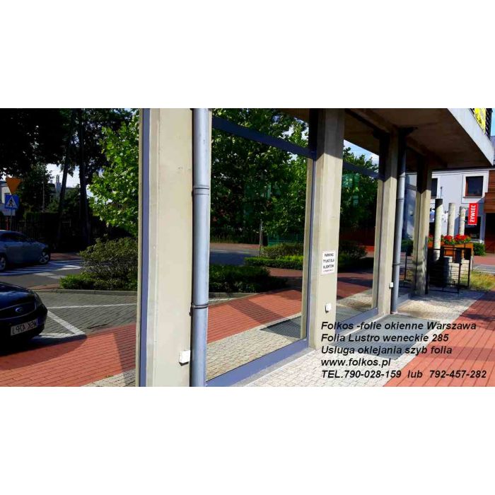 Lustro weneckie Warszawa - folia wenecka na okna , drzwi, witryny-Oklejamy