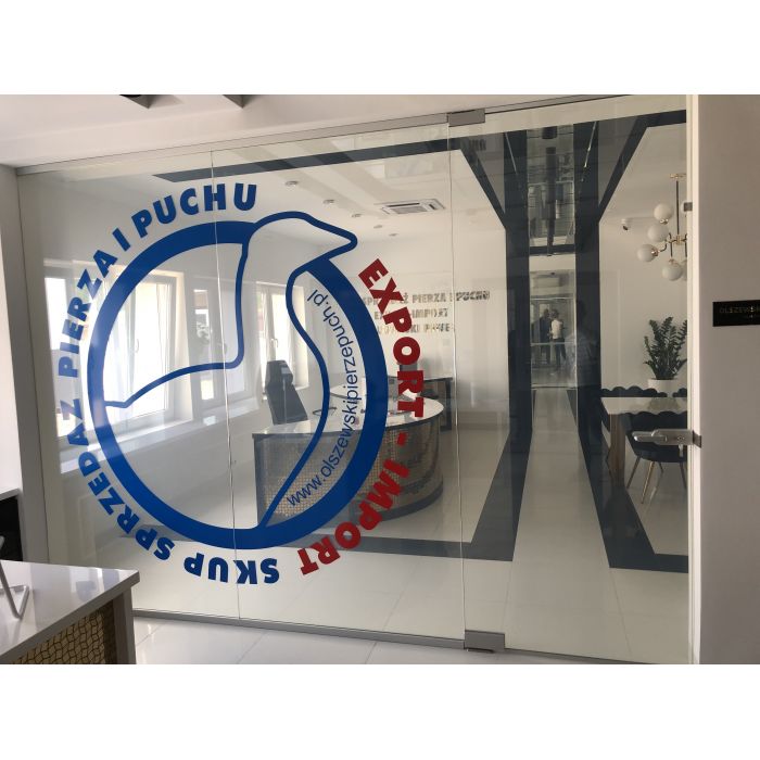 Ścianki szklane z folią inteligentną na pilota