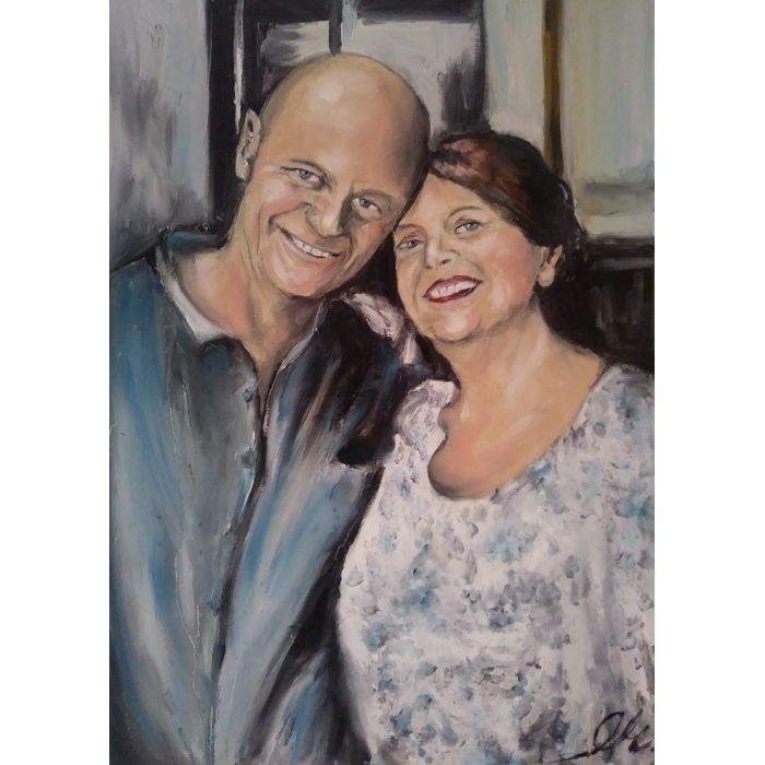 Portret olejny na płótnie na zamówienie