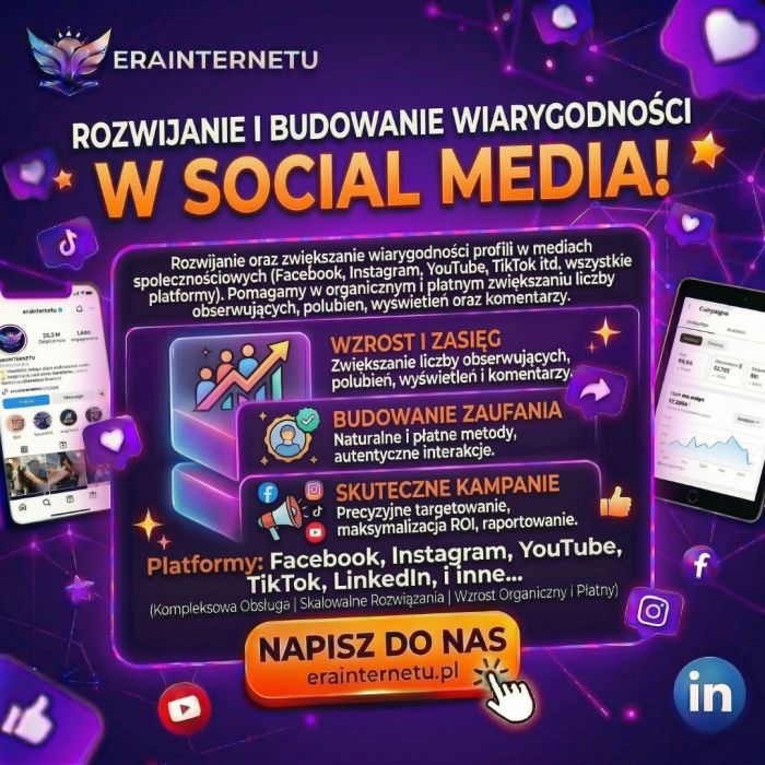 Strony internetowe i sklepy online | Pełna responsywność.