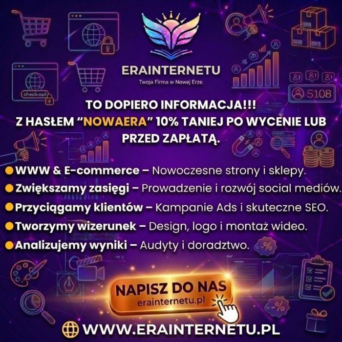 Strony internetowe i sklepy online | Pełna responsywność.