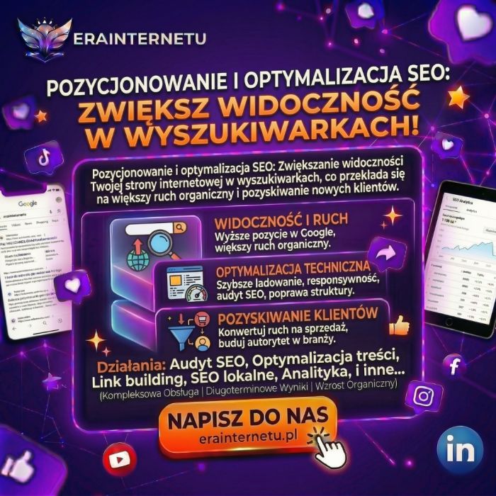 Strony internetowe i sklepy online | Pełna responsywność.